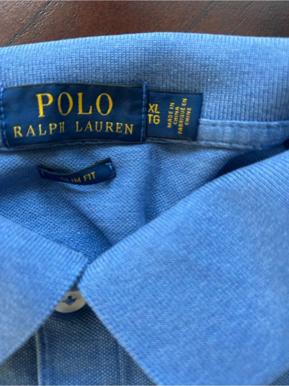 Ralph Lauren Men's Sky Blue Short-Sleeve Polo size L SLIM FIT